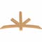 Ekena Millwork Alberta Smooth Timber Gable Bracket, Western Red Cedar, 48"W x 30"H x 1 1/2"D x 3 1/2"F, 15/12 Pitch GBW048X30X0204ALB00SWR - alternate 2